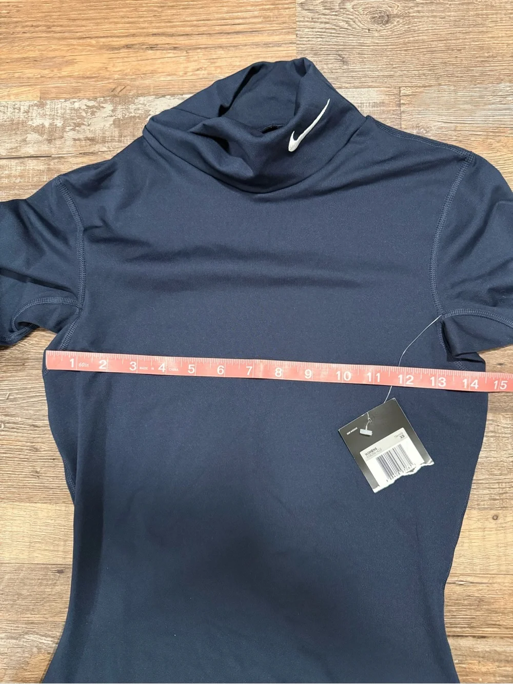 Nike Dri-Fit Navy Blue Mock Neck Long Sleeve Shirt NWT Size XS